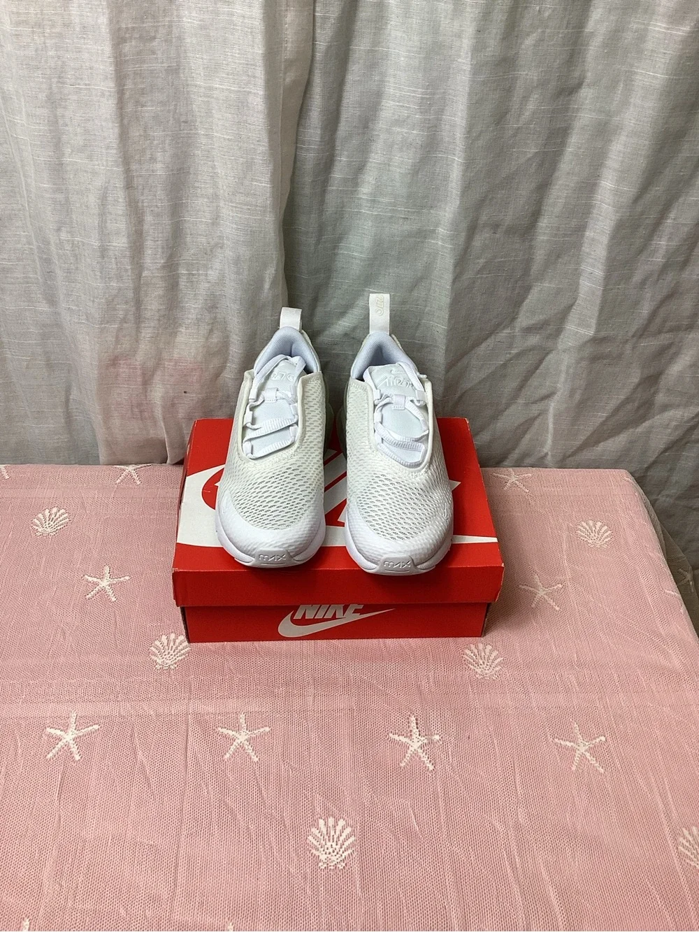 Nike Air Max 270 (PS)- White; Size 12C